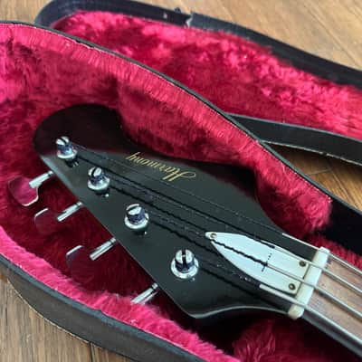 Vintage 1960s HARMONY H25 Bass Guitar w/Original Case MINT! image 5
