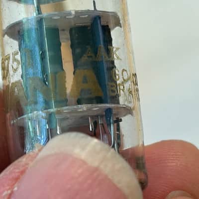 Immagine Sylvania GB Gold 5751 tube, vintage, tests like new, for Fender amp-very rare - 3
