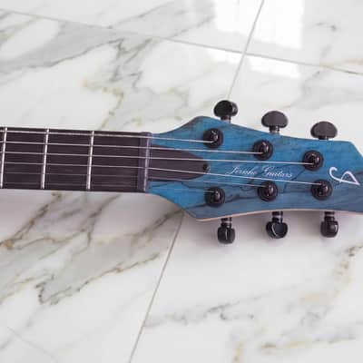 Jericho Guitars Edge 6 NT Evertune Royal Blue Spalted Maple 2026 - Open-Pore image 3