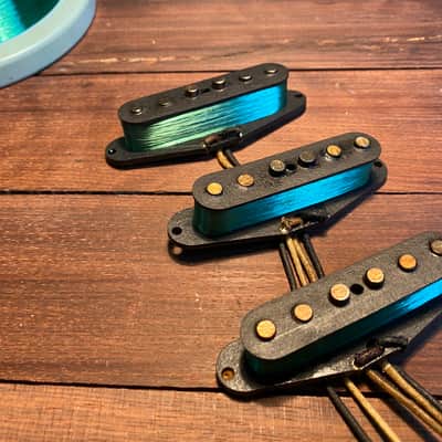 GENERAL VINTAGE TONE 1963 Stevie for Stratocaster ®️ pickups set NOS Corona Wire NY , US Left Hand image 4