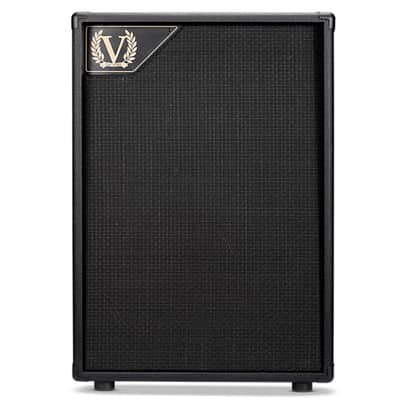 Victory V212VH 2x12 Closed Back Cabinet with 1x Celestion Vintage 30, 1x Celestion G12H Anniversary in Black image 1