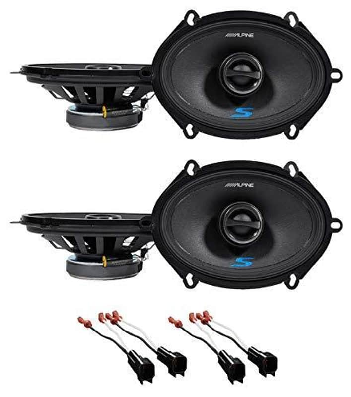 Alpine S-S57 5x7" Front+Rear Speaker Replacement Kit For 1999-2002 Lincoln Navigator image 1