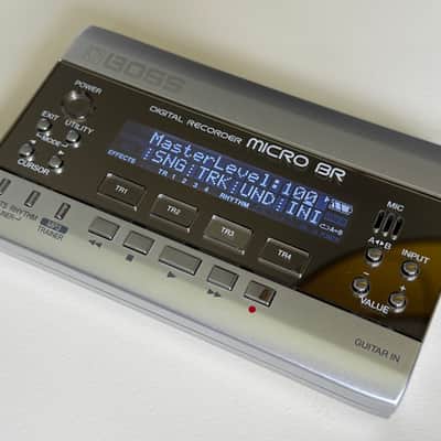 Boss Micro BR Digital Recorder M-BR w/ PSA-120S Power Supply image 3