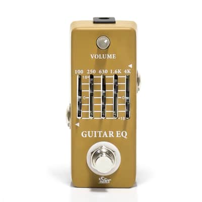 ISET Analog Guitar Equalizer Pedal - EQ Pedal For Electric and Acoustic Guitar With True Bypass