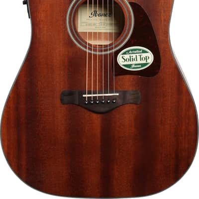 Ibanez AW54CE Artwood Traditional Acoustic-Electric Guitar, Open Pore Natural w/ Stand, Tuner, Bag, and Cable image 3
