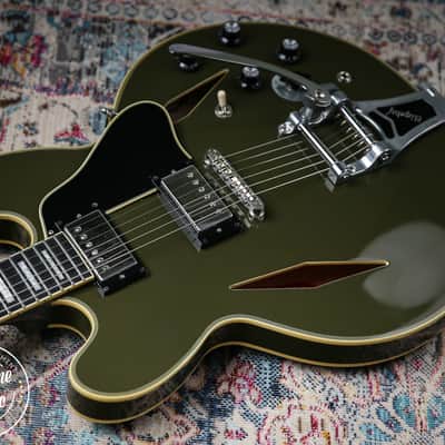 Epiphone Exclusive Shinichi Ubukata ES-355 Custom Olive Drab image 9