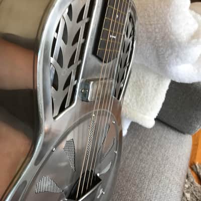 Morton SS Parlor - One of a kind resonator guitar with pickups image 5