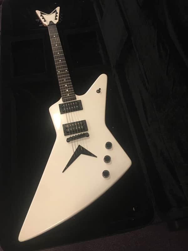 Dean Z-X EXPLORER - RARE Diamond White - Dean Hardshell Case | Reverb