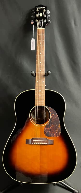 Epiphone Elitist J-45 Slope Shoulder Dreadnought Acoustic Guitar Vintage Sunburst w/ OHSC image 1