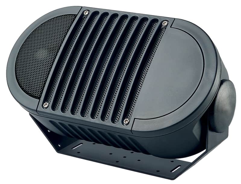 Bogen A6TBLK 6 150W 2-Way Armadillo Speaker with 70V Transformer, Black image 1