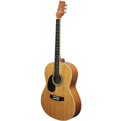 Kona K391L Left-Handed Parlor Acoustic Guitar, Natural image 2