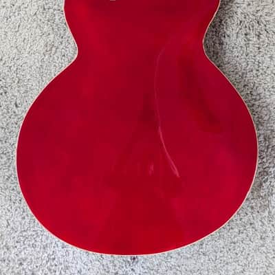 Vintage VSA500B ReIssued Semi Acoustic Guitar w/Bigsby ~ Cherry Red - ON SALE ! image 2