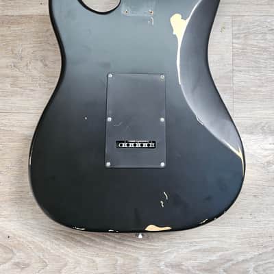 Reliced Sunburst Loaded Guitar Body w/ Noiseless 60's Pickup, Red Tortoise Pickguard image 8