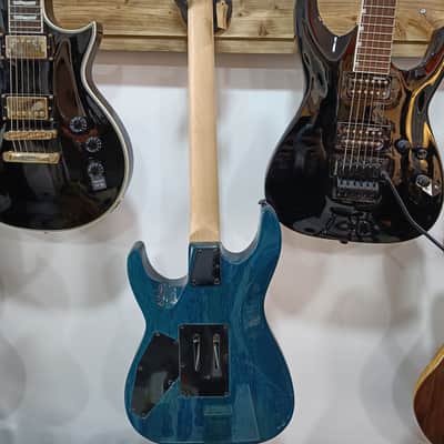 ESP LTD MH-203 QM 2018 - 2020 - See Thru Blue image 2