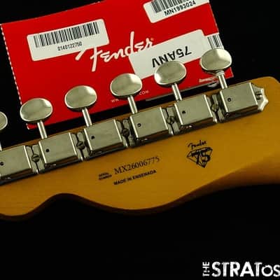 Fender 75th Anniversary Vintera Road Worn 1951 Tele NECK TUNERS Telecaster Maple image 6
