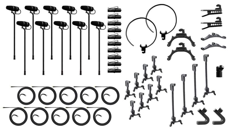 DPA KIT-4099-DP-10C 4099 CORE+ Classic Touring Kit, 10 Mics and accessories, Loud SPL image 1