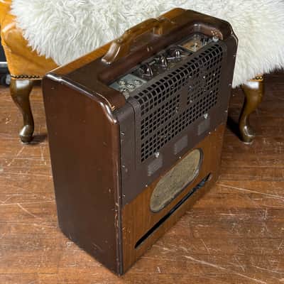 1940s Recording King Model 1016 Deluxe Model Vintage Valco National Dobro 1x12 Tube Combo Amplifier W/ Cover! image 6