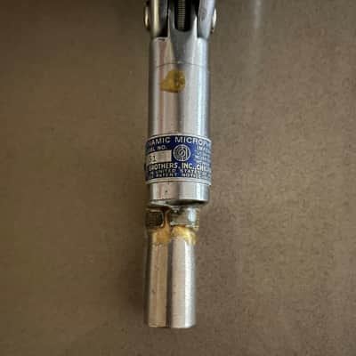 Shure Vintage 51 Dynamic Microphone 1950's Brushed Silver image 4