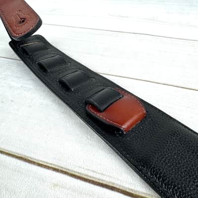 Walker And Williams WW-LIH-2 Hand Carved Premium Black And Brown Leather Strap With Gold Earth Zodiac Star Design image 17