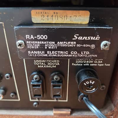 Sansui RA-500 1970 - Wood box image 10