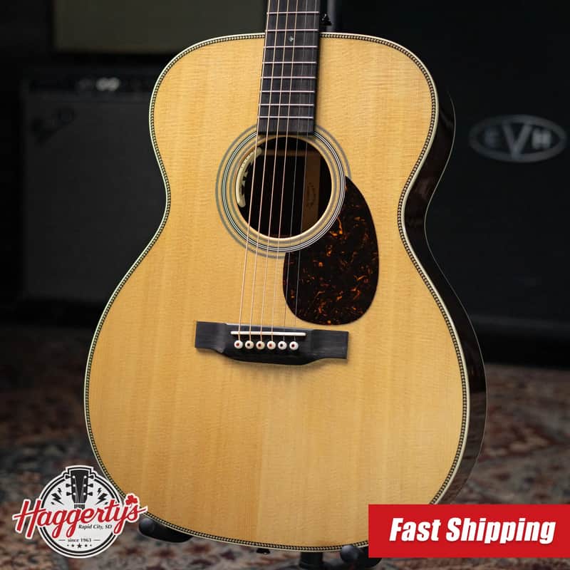 Martin OM-28E Standard Series Acoustic/Electric Guitar with Hardshell Case image 1