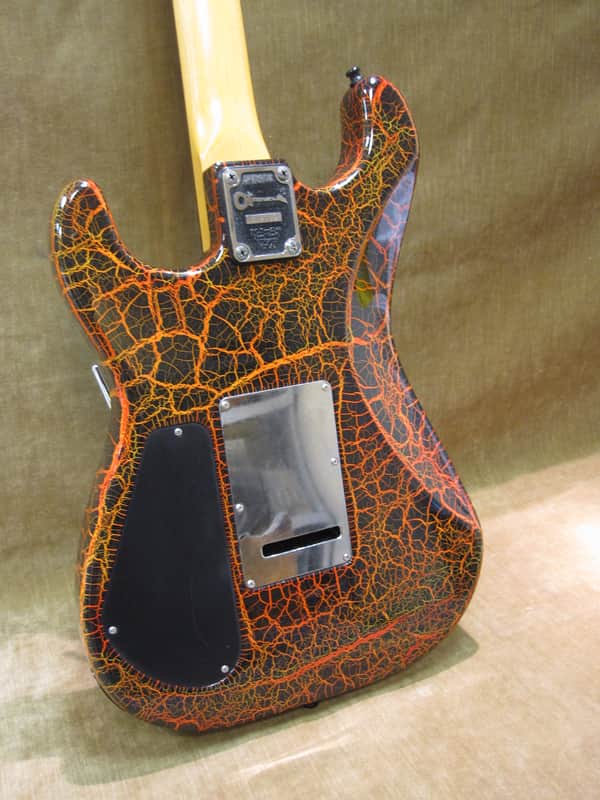 1988 Charvel/Jackson Model 4 Rare Lava Crackle Active | Reverb Canada