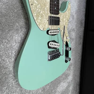 Robin Ranger Guitar seafoam green with gig bag USA Texas made SSH image 4