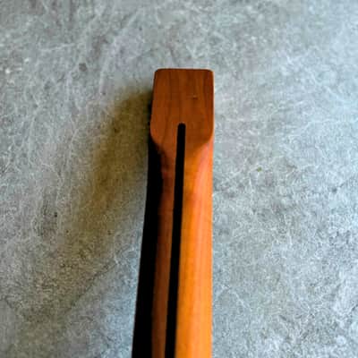 Tele Roasted Rosewood Fretboard Neck  21 Fret Pearl Block Inlays Satin Finish image 11