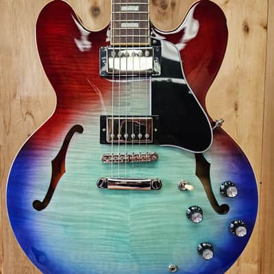 Epiphone Inspired By Gibson ES-335 Figured IG - Blueberry Burst image 2