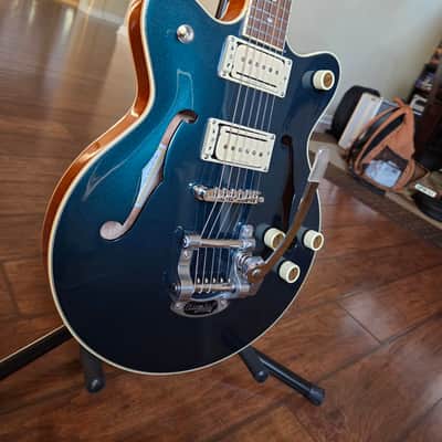 Gretsch G2655T-P90 2021 - Green Midnight Sapphire - Upgrades - Seymour Duncan P-Rails Pickups, Triple Shot System & Grover Locking Tuners image 2