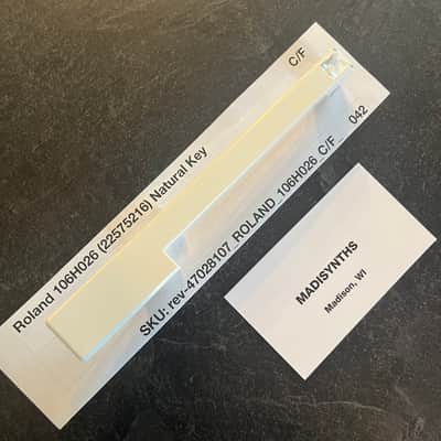 ORIGINAL Roland Replacement C/F Key (106H026) for Juno-6/60/106, Jupiter-6/8, HS-60, SH-101, VK-09, JX-3P