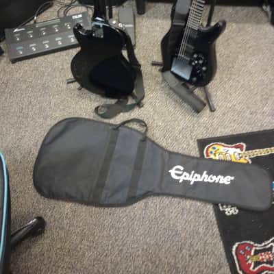 Epiphone les Paul ll limited edition w/gig bag and strap-mid 2000's - black image 4