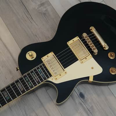 AIO SC77 Left Handed Electric Guitar - Solid Black *Cream Inlay w/SKB-56 Hard Case imagen 6