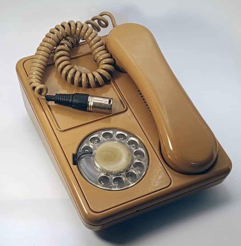 Custom Lo-Fi Telephone Microphone - NT ‘Doodle’ 1970’s Phone Mic - Brown Model 430 Tremolo Effect Base image 1