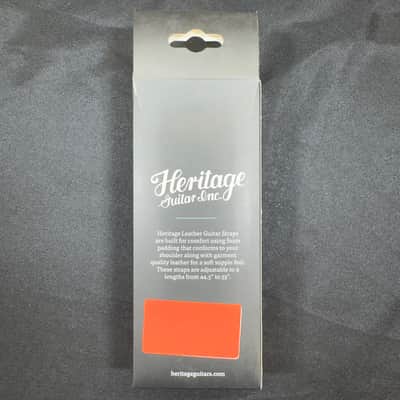 Heritage Guitars Premium Leather Guitar Strap - Brown image 2