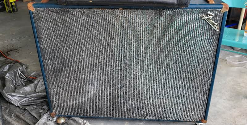 Fender VT Bassman 1969 - Blue leather image 1