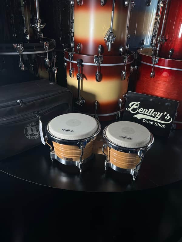 L.P. Latin Percussion Generation II Bongos w/Comfort Curve II Rims & Deluxe LP Bag image 1