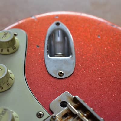 Fender Stratocaster Relic 2019 Custom Red Sparkle Lollar Blondes image 22
