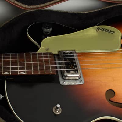 Gretsch PX 6124 Single Anniversary Arch Top Hollow Body Electric Guitar (1960), ser. #38751, hard shell case. image 13