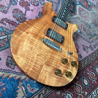Crow Hill Double Cut - Brazilian board, flamed Koa top image 6