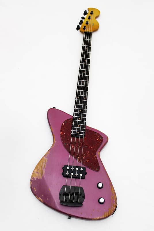 DWG Custom 34" Proto 4-String Bass Guitar Relic Roasted Pine image 1