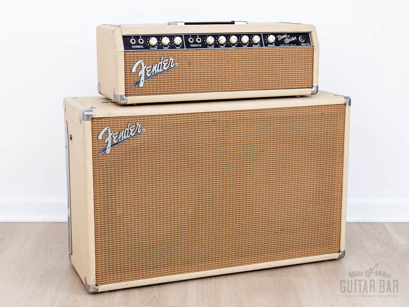 1963 Fender Bandmaster Vintage Pre-CBS Tube Amp Blonde w/ 2x12 Cab, Oxford 12L6 image 1