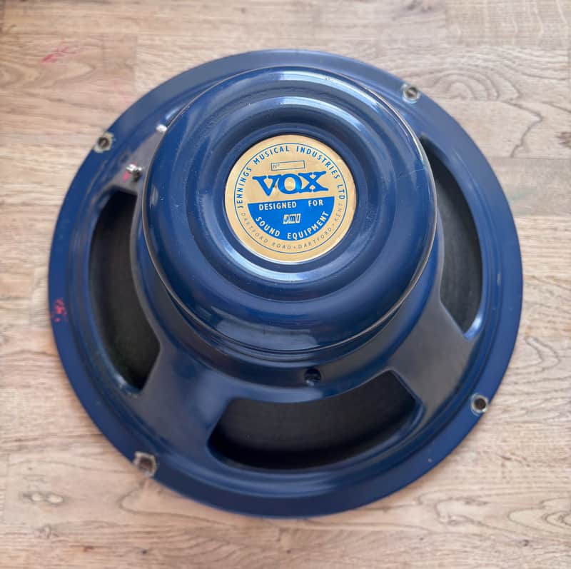 1963 Celestion Vox Blue T530 12” Alnico Speaker Pulsonic Cone 8 ohm vintage image 1