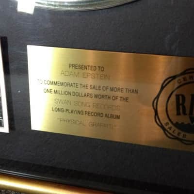 Led Zeppelin RIAA Gold Record Award - Physical Graffiti image 3