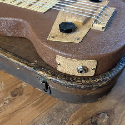 1940 Gibson Mastertone Special Vintage Lap Steel Guitar Brown W/OSSC CLEAN! image 4