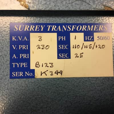 Surrey Transformers 115 volt transformer image 3