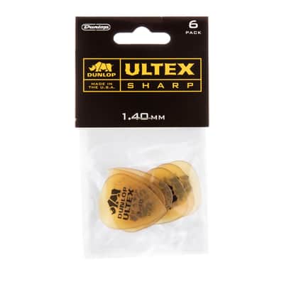 Dunlop 433P140 Ultex Sharp 1.40mm Guitar Picks (6-Pack) image 3