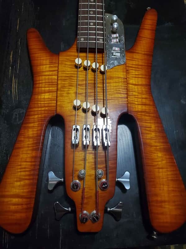 RARE! 70s BUNKER Galaxy Stealth left handed bass w/case image 1