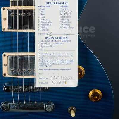 Gibson Les Paul Standard Double Cut 1998 - Blue Translucent / Trans Blue (COD 2079UG) image 13