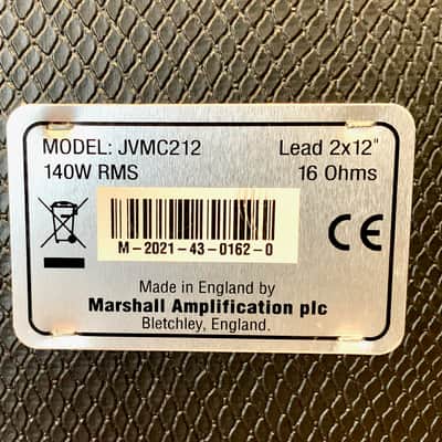 Marshall JVMC212 Black Snakeskin Cabinet 2021 image 8